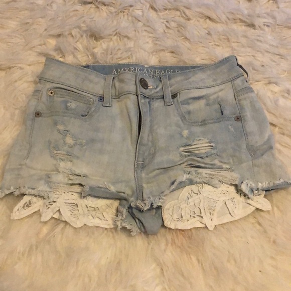 AEO high rise shorties - Picture 1 of 4